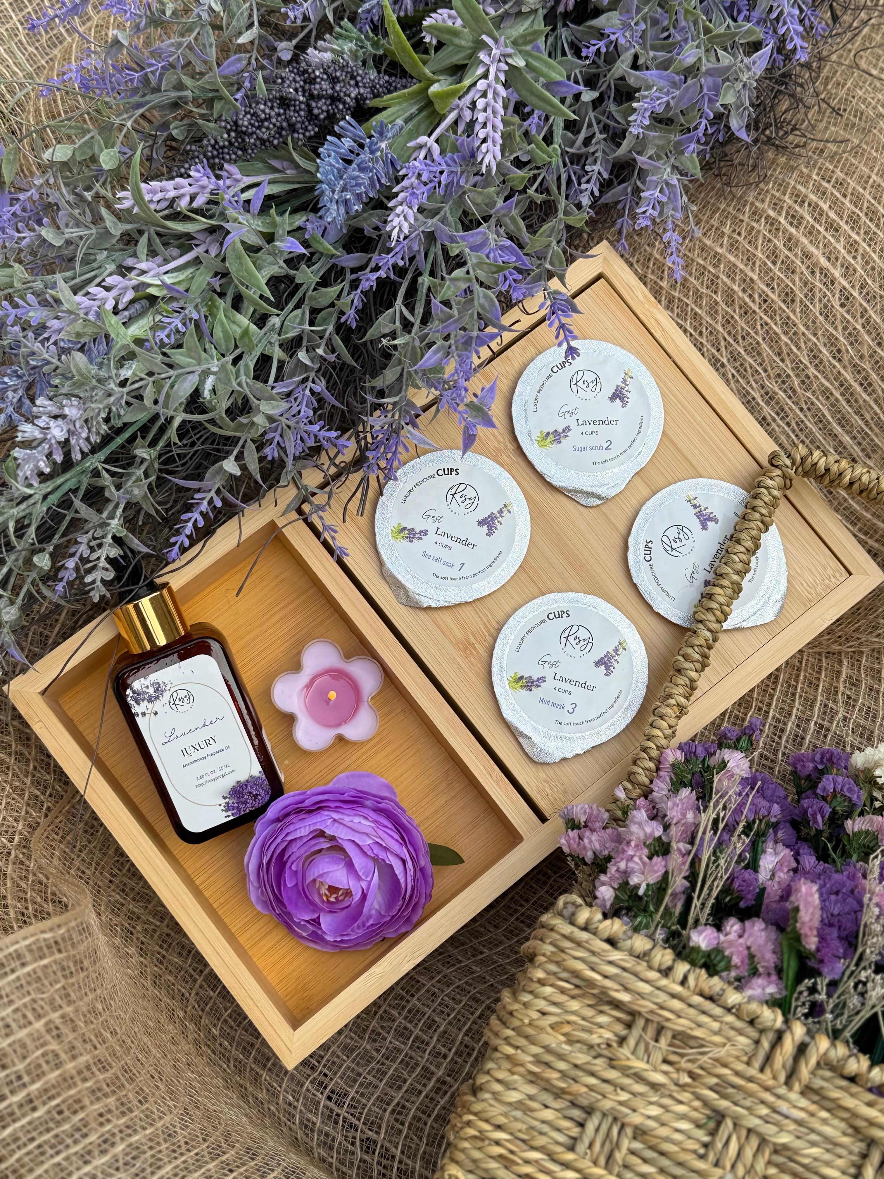 4 STEP PEDICURE SET IN CUPS