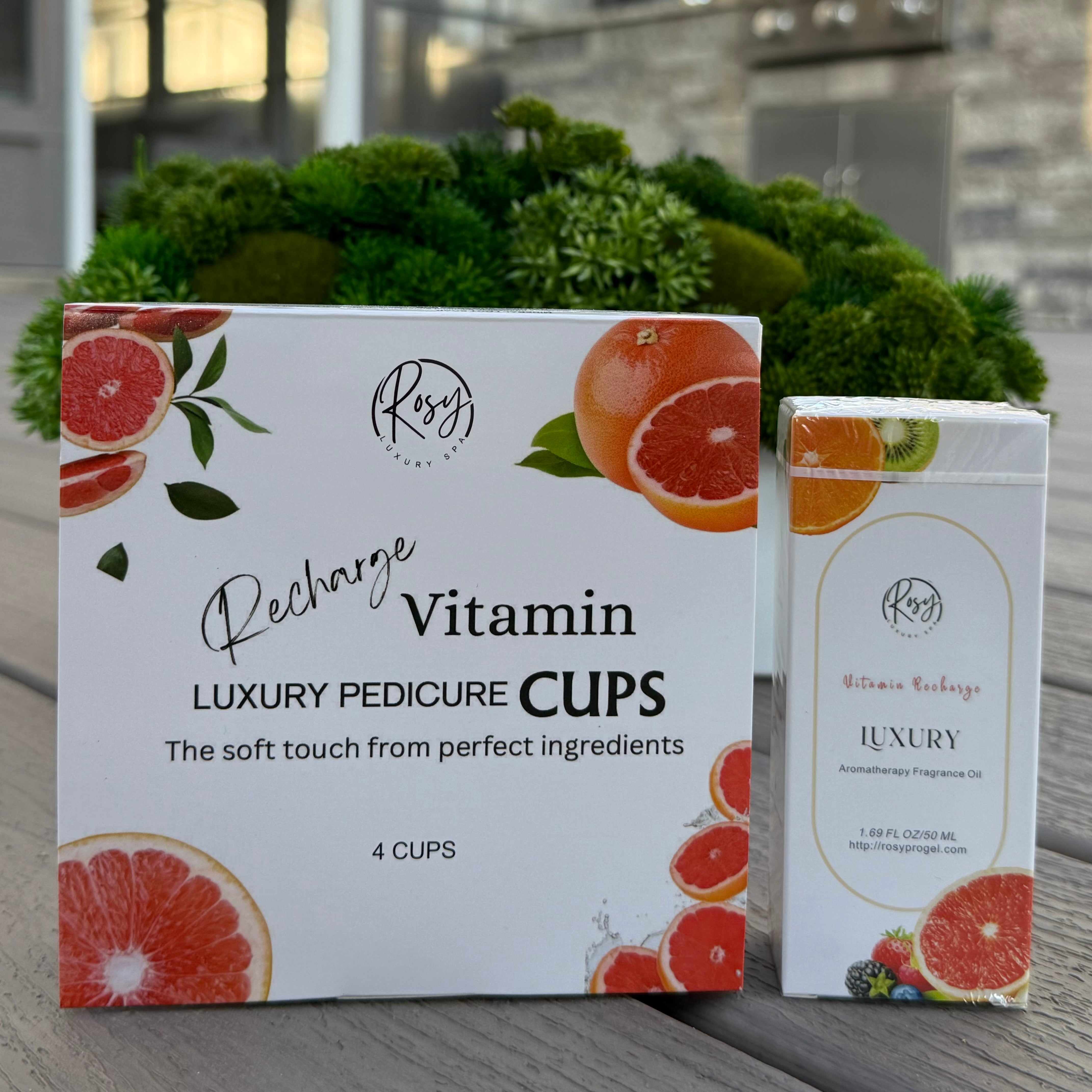 4 STEP PEDICURE SET IN CUPS